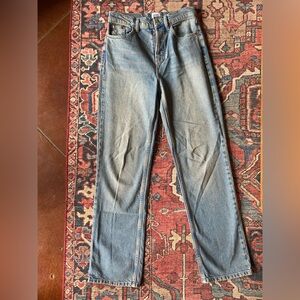 BDG authentic straight denim jeans light wash 25 button fly